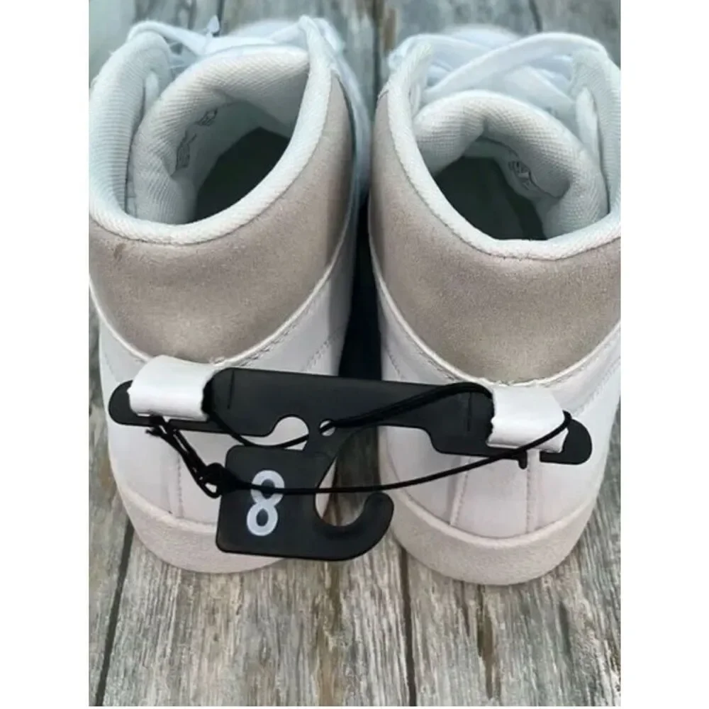 Women’s Casual Sporty High Top Sneakers Shoes White Size 8